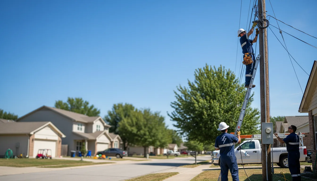 Residential electrician providing installation services in Delafield, WI